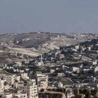Eine Stadt-Landschaft in Israel