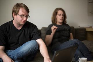 „Die Website ist sehr niederschwellig, da Studienanfänger_innen sowieso mit Information überschüttet werden“ - Johannes Ruland vom Projekt Studienplattform. Foto: Sarah Langoth „Die Website ist sehr niederschwellig, da Studienanfänger_innen sowieso mit Information überschüttet werden“ - Johannes Ruland vom Projekt Studienplattform. Foto: Sarah Langoth