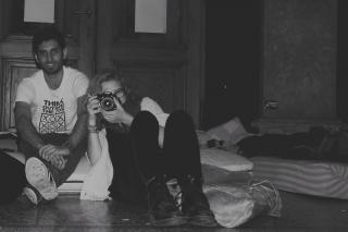 Mir Jahangir mit Redakteurin Christina Musa Mylko. Foto: Mustafa Naqvi Mir Jahangir mit Redakteurin Christina Musa Mylko. Foto: Mustafa Naqvi