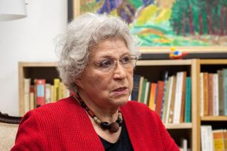 „Leider bleiben viele HistorikerInnen bei ihren Forschungen zur Shoah in den Zahlen stecken“, kritisiert Angelica Bäumer. Foto: Sarah Langoth „Leider bleiben viele HistorikerInnen bei ihren Forschungen zur Shoah in den Zahlen stecken“, kritisiert Angelica Bäumer. Foto: Sarah Langoth